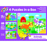 Set 4 puzzle-uri, Animalute, 2, 3, 4, 5 piese Galt